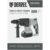 Перфоратор аккумуляторный Denzel BLRH-IB-26 Li-Ion, 18 В 26701 - фото 13