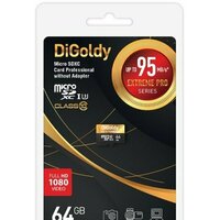 DiGoldy Extreme Pro microSDXC 64GB DG128GCSDXC10UHS-1-ElU3 w