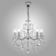 Eurosvet 10059/5 хром/прозрачный хрусталь Strotskis фото